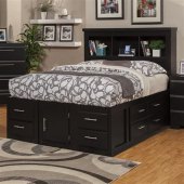 Black Captains Bed Queen