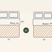 Difference In Dimensions Between Queen And King Bed