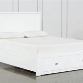 Queen Bed Frame White With Storage