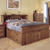 Queen Captain’s Platform Storage Bed