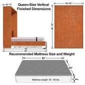 Queen Murphy Bed Frame Dimensions