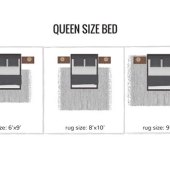 Rug Size For Queen Bed Australia