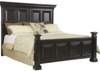 Black Panel Bed Queen