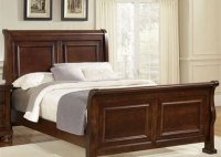 Dark Cherry Queen Sleigh Bed