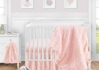 Light Pink Crib Bedding Set