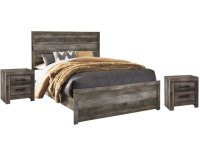 Queen Bed With Two Nightstands