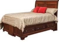Queen Sleigh Bed With Drawers