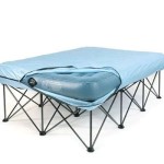 Folding Air Bed Frame With Queen Airbed And Pump