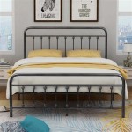 Iron Bed Frame Queen No Footboard