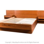Queen Platform Bed With Floating Nightstands