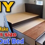 Queen Size Bed With Pull Out Drawers