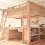 Queen Size Loft Bed With Desk And Stairs