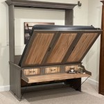 Vertical Queen Murphy Bed With Desk