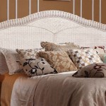 White Wicker Queen Size Bed