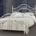 White Wrought Iron Bed Queen