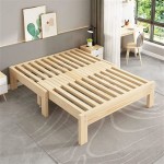 Wooden Platform Bed Frame Without Headboard